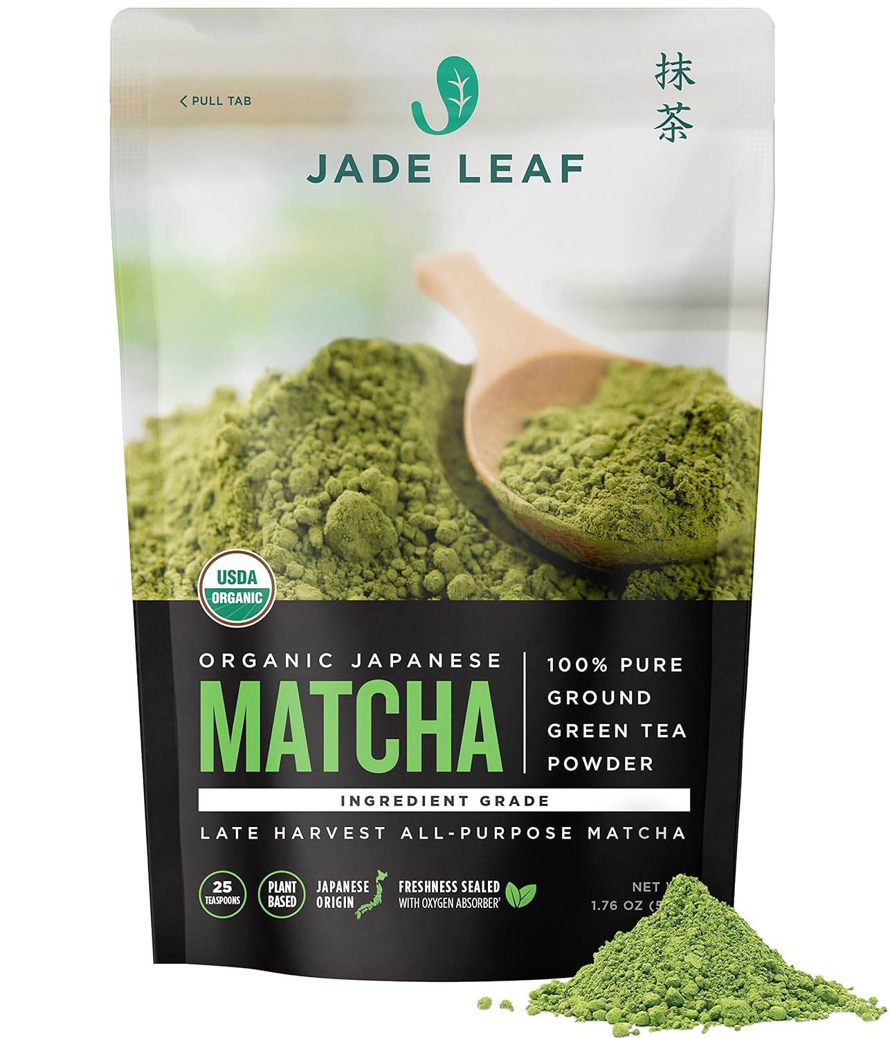 Jade Leaf Matcha Organic Green Tea Powder - Culinary Grade Premium Second Harvest - Authentic Japanese Origin (1.06 Ounce Pouch) - Concordia Style Boutique