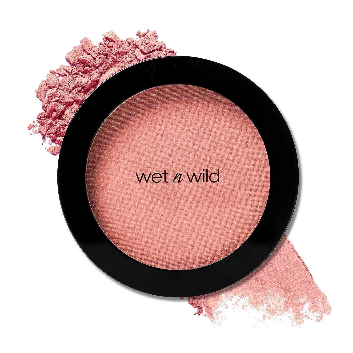Wet n Wild Color Icon Blush Powder Makeup, Pinch Me Pink | Matte Natural Glow | Moisturizing Jojoba Oil - Concordia Style Boutique
