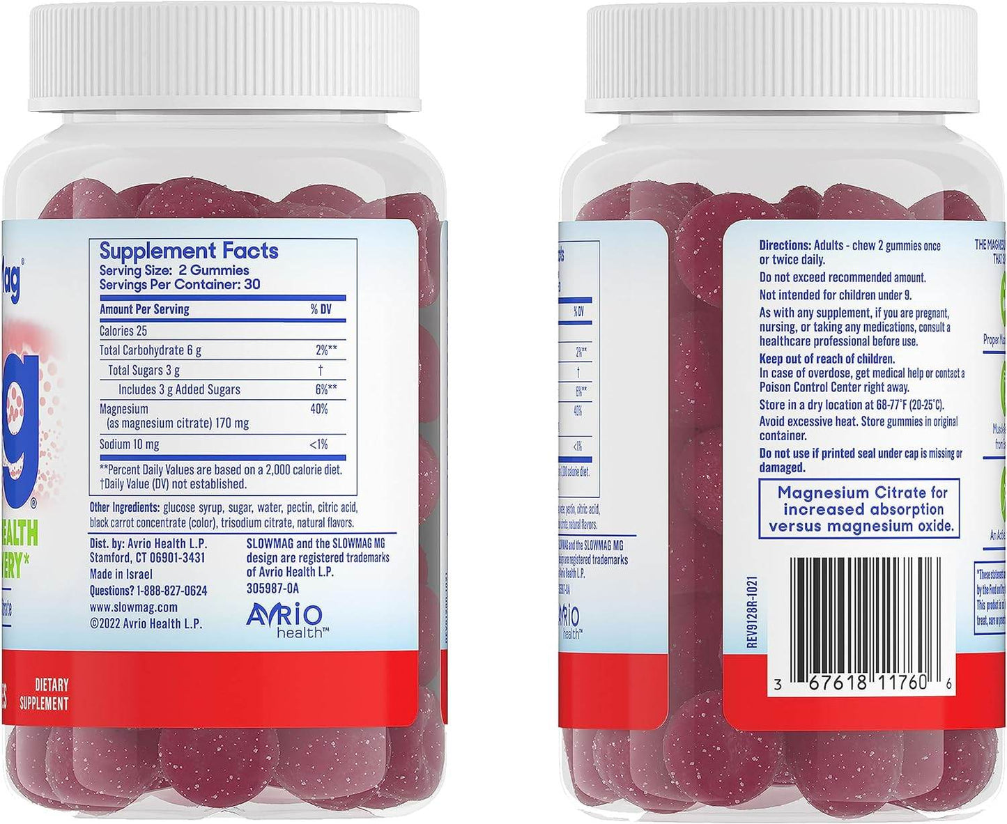 Slow-Mag Mg Muscle Health + Recovery Gummies, Magnesium Citrate in 60ct - Concordia Style Boutique