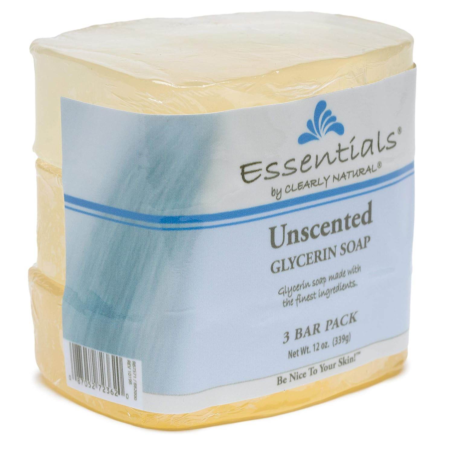 Clearly Natural Glycerine Bar Soap, Unscented - Concordia Style Boutique