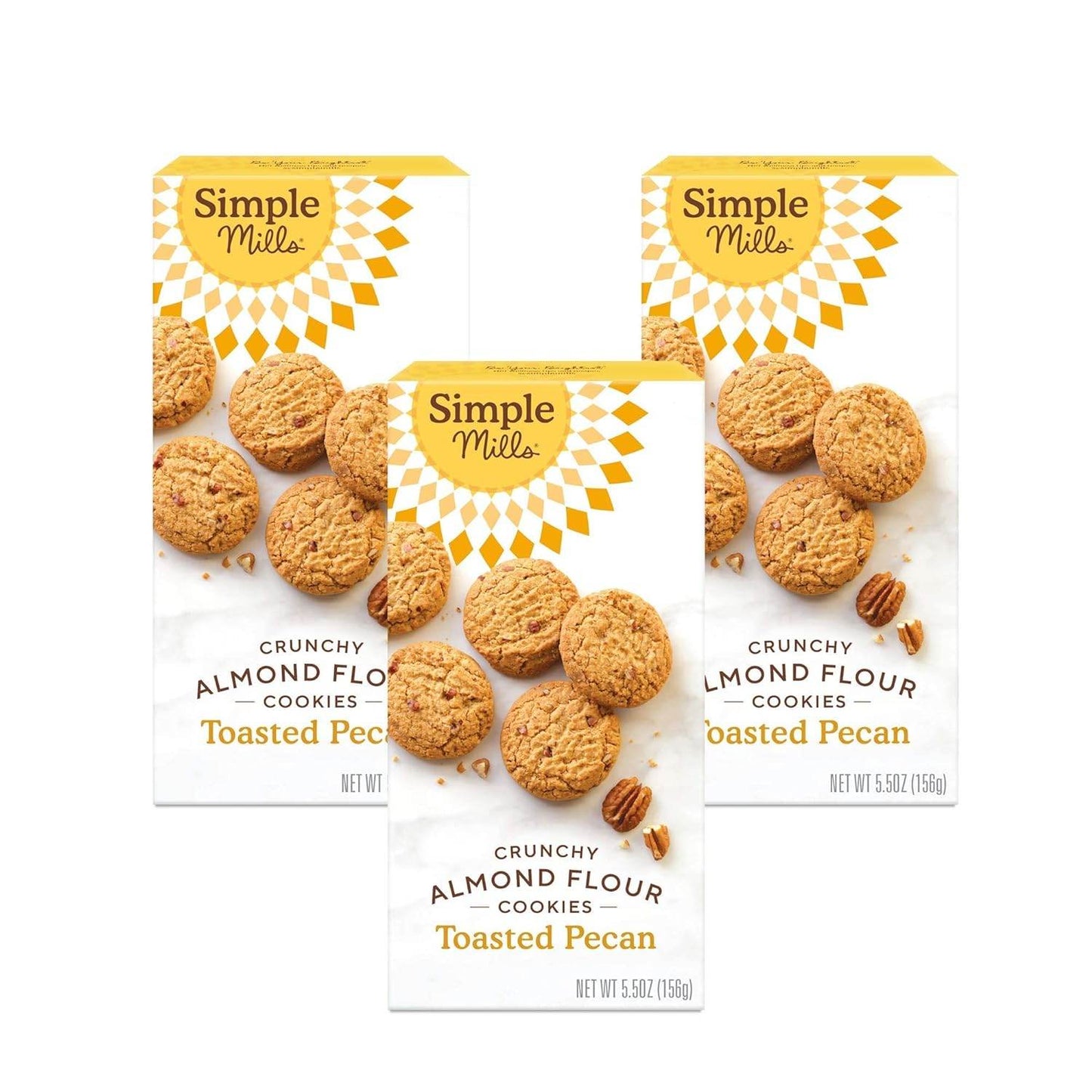 Simple Mills Almond Flour Crunchy Cookies, Chocolate Chip - Gluten Free, Vegan, Healthy Snacks, Made with Organic Coconut Oil, 5.5 Ounce (Pack of 1) - Concordia Style Boutique