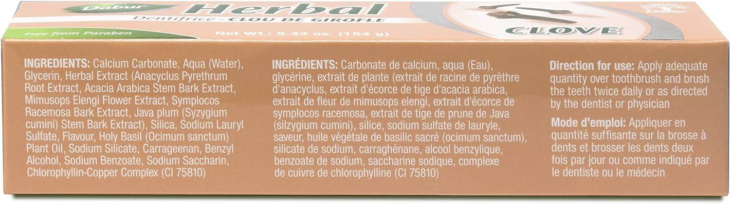 Natural Toothpaste - Refreshing Herbal Care for Oral Health - Promotes Clean, Healthy Teeth and Gums - Elevate Your Oral Hygiene Routine with Smile - Paraben Free - Enriched with Clove - 100 ML - Concordia Style Boutique