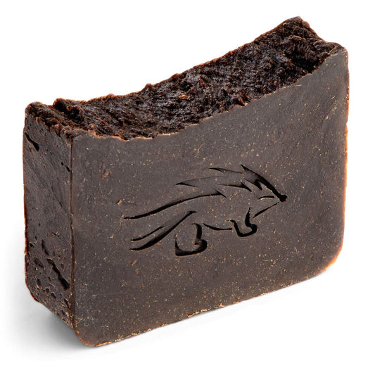 Natural Pine Tar Soap for Men and Women, 4 oz Bar, 20% Pine Tar - Handmade Body Soap to Help Relieve Symptoms of Eczema and Psoriasis - Creosote Free - Strong Smoky Campfire Like Scent - Concordia Style Boutique