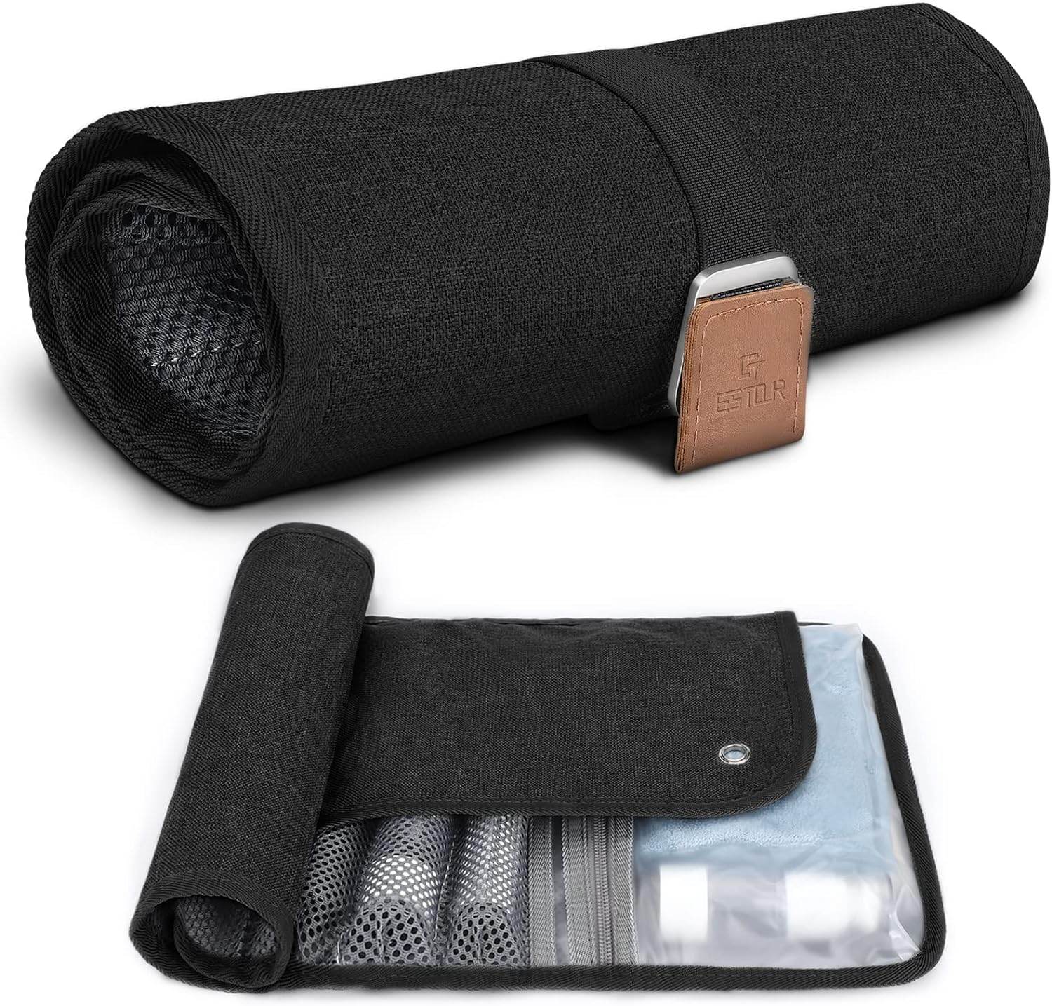 Toiletry Bag - Water-Resistant - Compact Bathroom Roll Organizer for Hygiene, Shaving kit - Concordia Style Boutique