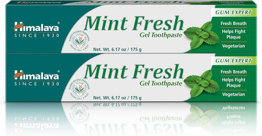 Himalaya Mint Fresh Gel Toothpaste, Fluoride Free to Reduce Plaque & Brighten Teeth, 6.17 oz - Concordia Style Boutique