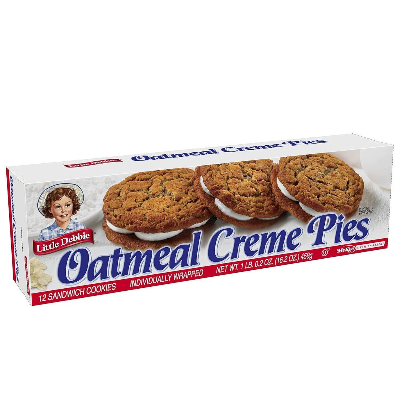 Little Debbie Oatmeal Creme Pies, 12 Individually Wrapped creme pies, 16.2 Ounces, Pack of One - Concordia Style Boutique