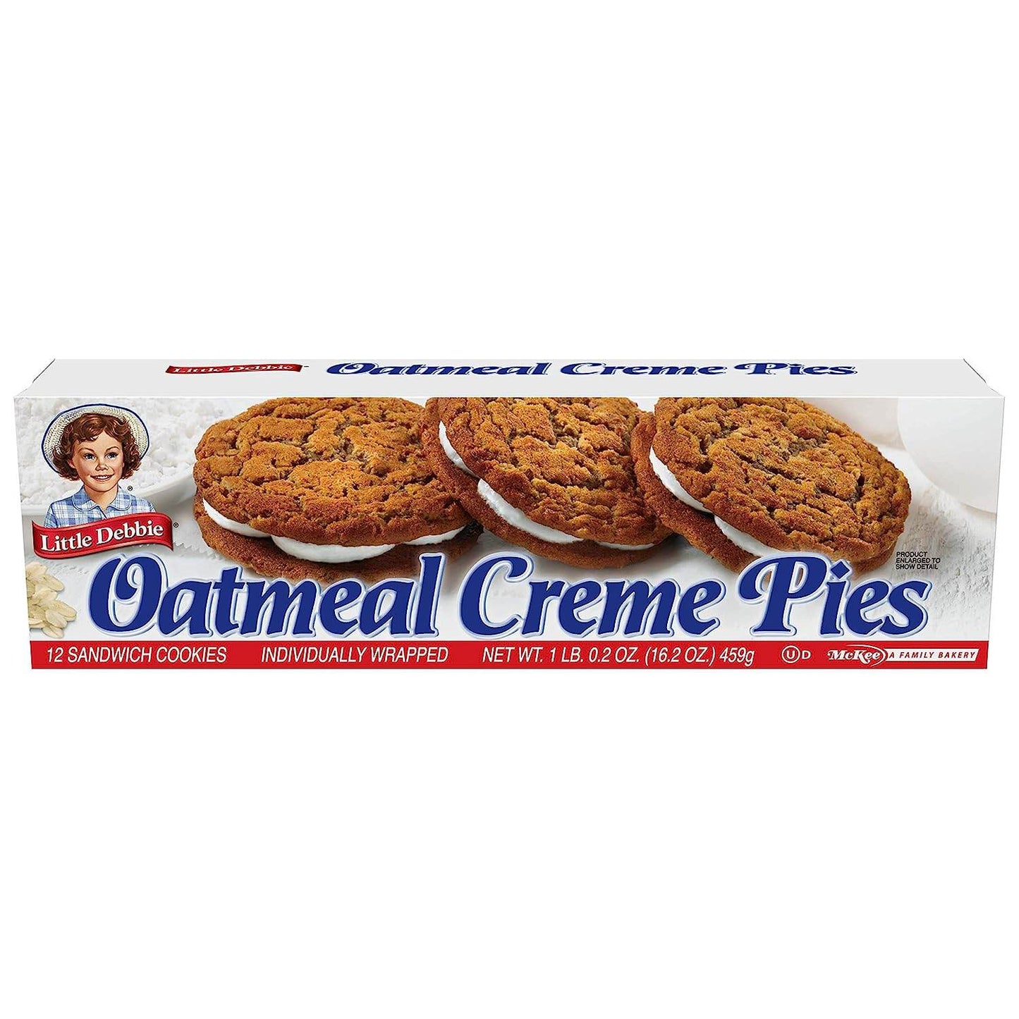 Little Debbie Oatmeal Creme Pies, 12 Individually Wrapped creme pies, 16.2 Ounces, Pack of One - Concordia Style Boutique