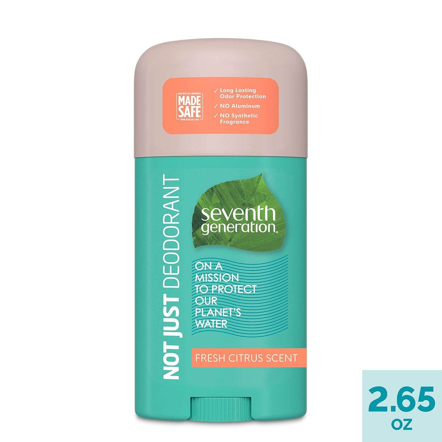 Seventh Generation Aluminum-Free Deodorant Fresh Citrus Scent Biodegradable Formula 2.65 oz - Concordia Style Boutique