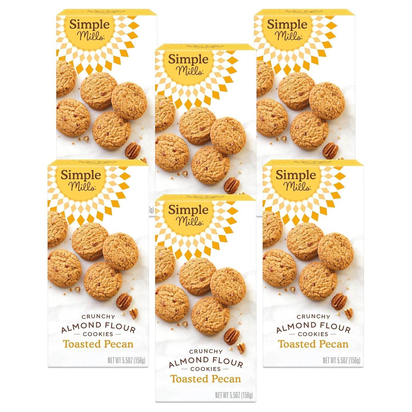 Simple Mills Almond Flour Crunchy Cookies, Chocolate Chip - Gluten Free, Vegan, Healthy Snacks, Made with Organic Coconut Oil, 5.5 Ounce (Pack of 1) - Concordia Style Boutique
