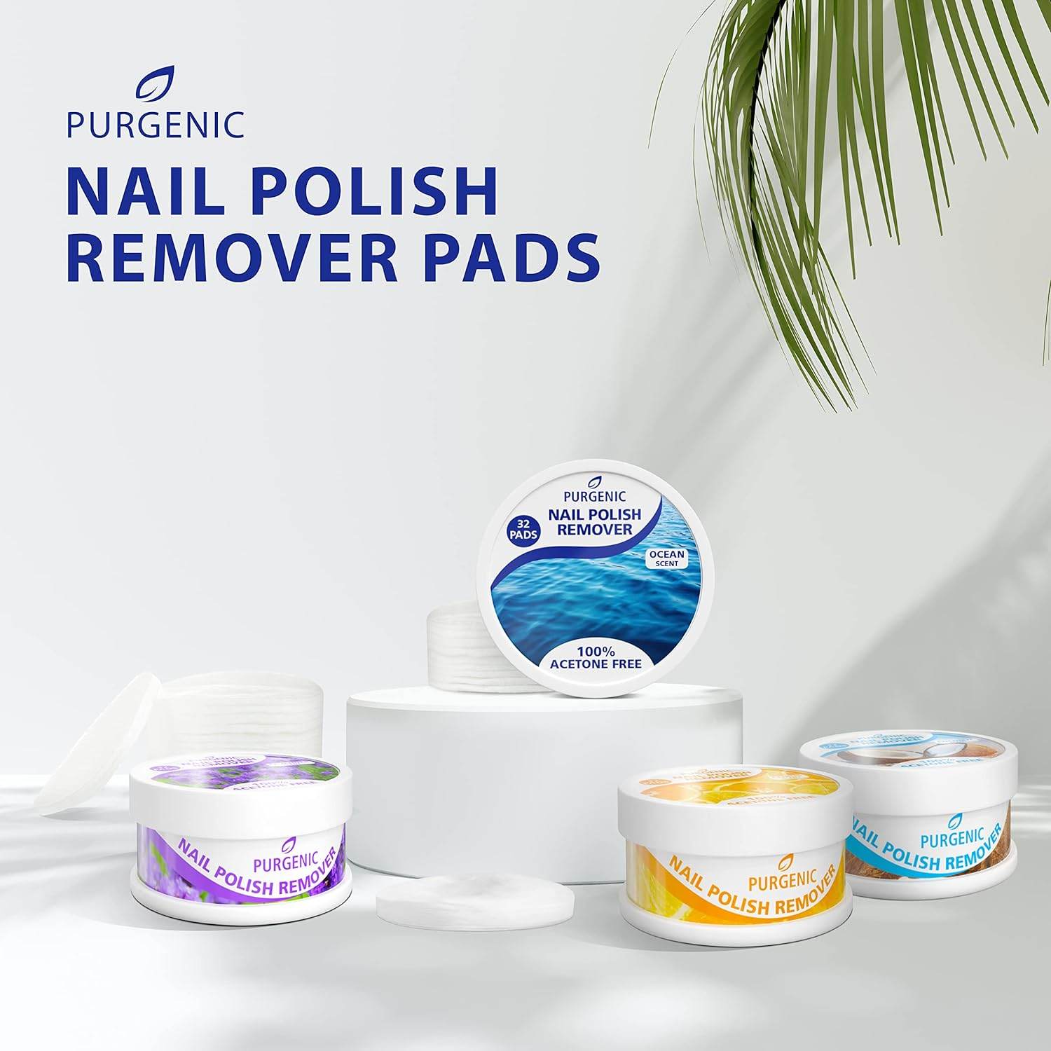Purgenic Nail Polish Remover Pads - (128 Count) - On the Go & Travel - Lint Free Nail Polish Wipes - Pre-soaked Pads Made All Natural Ingredients - Cuticle Wipes - No Harsh Odor or Chemicals - Concordia Style Boutique