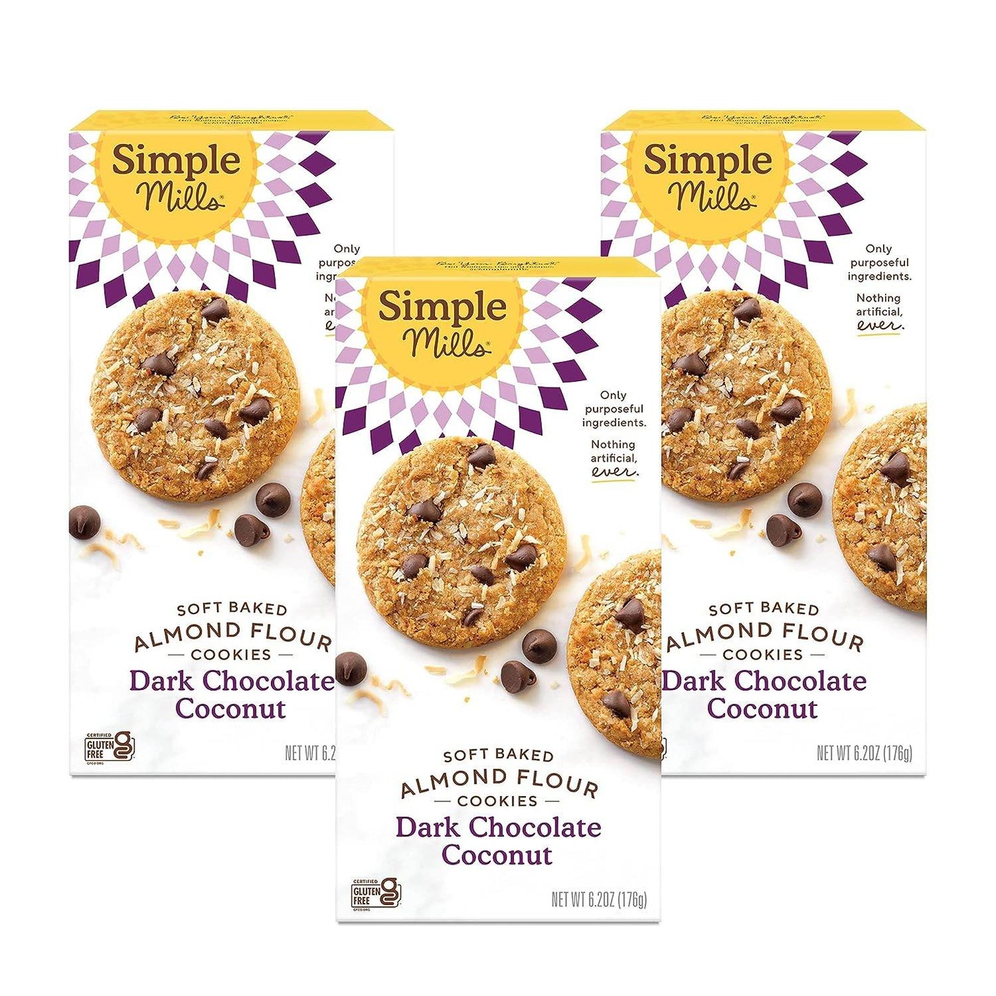 Simple Mills Almond Flour Crunchy Cookies, Chocolate Chip - Gluten Free, Vegan, Healthy Snacks, Made with Organic Coconut Oil, 5.5 Ounce (Pack of 1) - Concordia Style Boutique