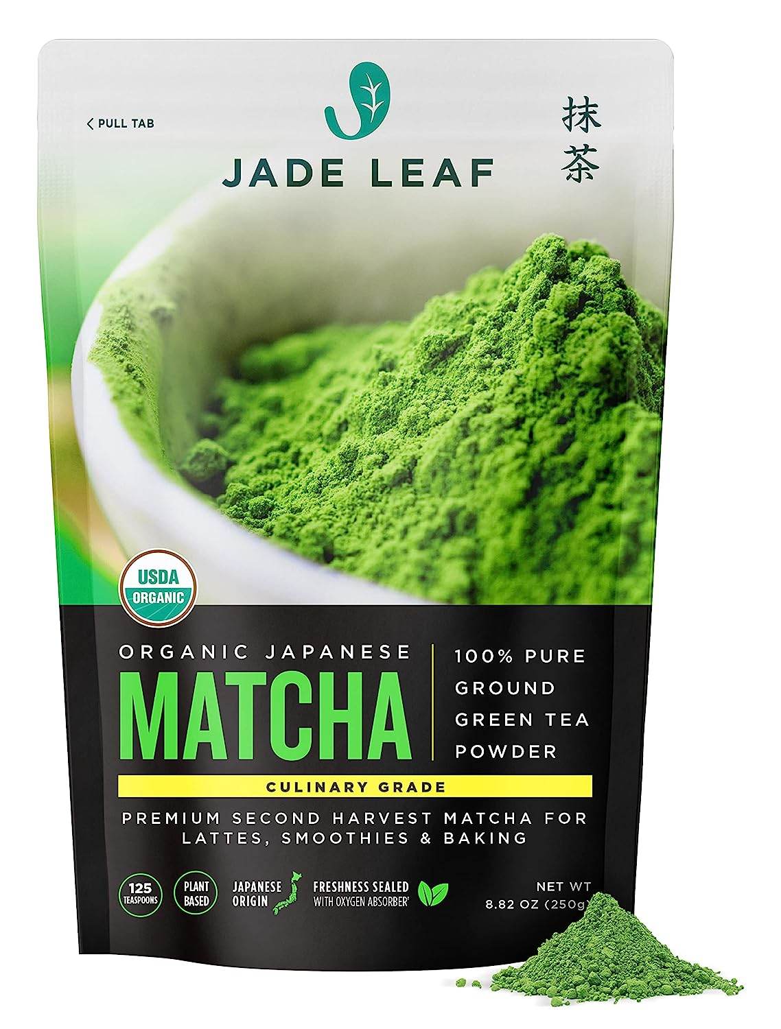 Jade Leaf Matcha Organic Green Tea Powder - Culinary Grade Premium Second Harvest - Authentic Japanese Origin (1.06 Ounce Pouch) - Concordia Style Boutique