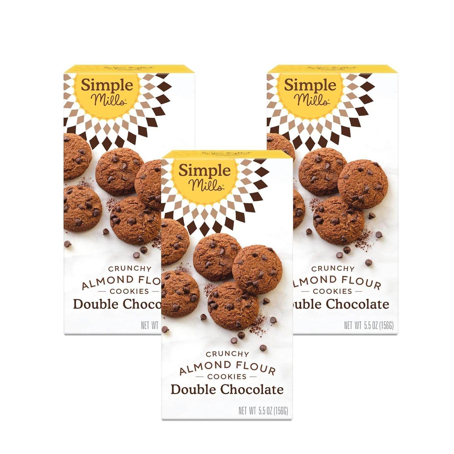 Simple Mills Almond Flour Crunchy Cookies, Chocolate Chip - Gluten Free, Vegan, Healthy Snacks, Made with Organic Coconut Oil, 5.5 Ounce (Pack of 1) - Concordia Style Boutique