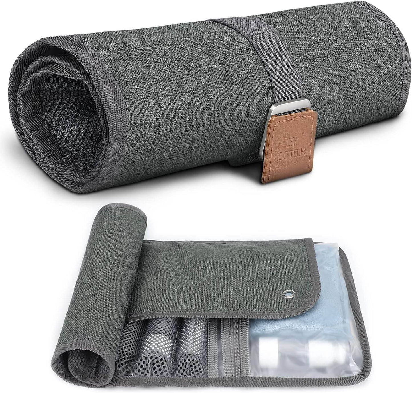 Toiletry Bag - Water-Resistant - Compact Bathroom Roll Organizer for Hygiene, Shaving kit - Concordia Style Boutique