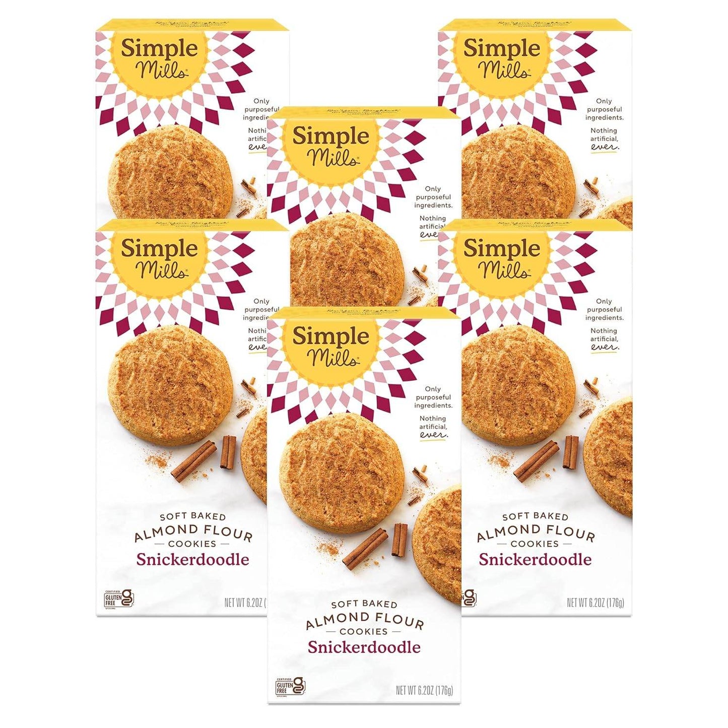 Simple Mills Almond Flour Crunchy Cookies, Chocolate Chip - Gluten Free, Vegan, Healthy Snacks, Made with Organic Coconut Oil, 5.5 Ounce (Pack of 1) - Concordia Style Boutique