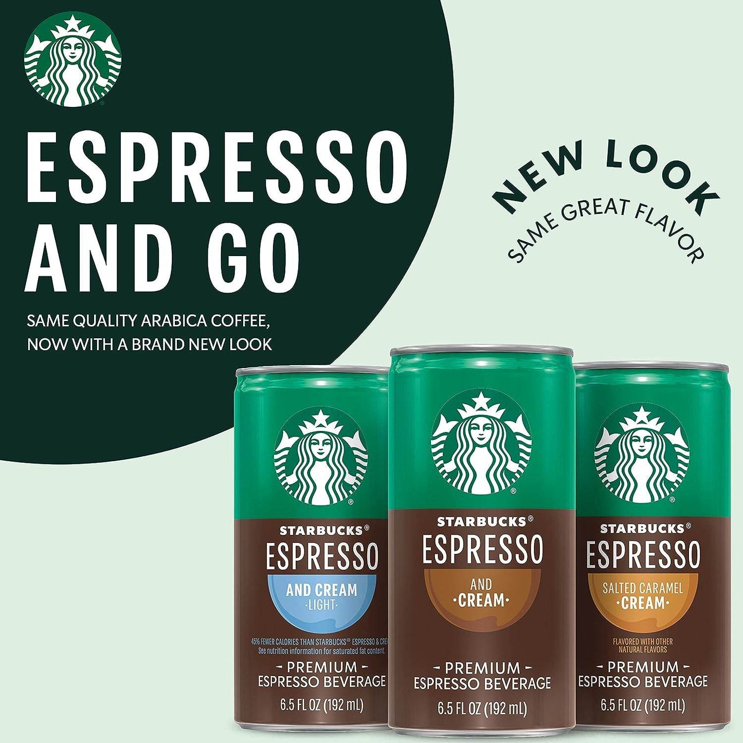 Starbucks Ready to Drink Coffee, Espresso & Cream, 6.5oz Cans (12 Pack) (Packaging May Vary) - Concordia Style Boutique