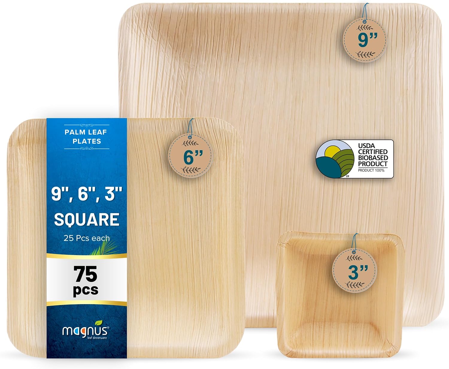 Magnus 4" Round Palm Leaf Bowl (100 Pcs) - 4 Oz Disposable Bowl Bamboo Like Party Pack - Compostable & Biodegradable Bowls for Desserts,Gravy, Eco Friendly Bowls Alternative to Plastic and Paper Bowl - Premium Palm Leaf Bow from Concordia Style Boutique - Just $50.37! Shop now at Concordia Style Boutique