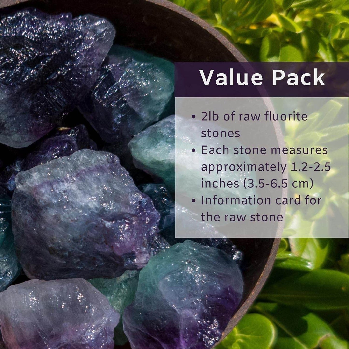 Fluorite Rough Stones - 2LB Bulk Natural Large Raw Crystals for Tumbling, Reiki Healing, Fountain Rocks, Cabbing, Lapidary, Decoration, Wire Wrapping - Healing Crystals and Gemstones - Concordia Style Boutique