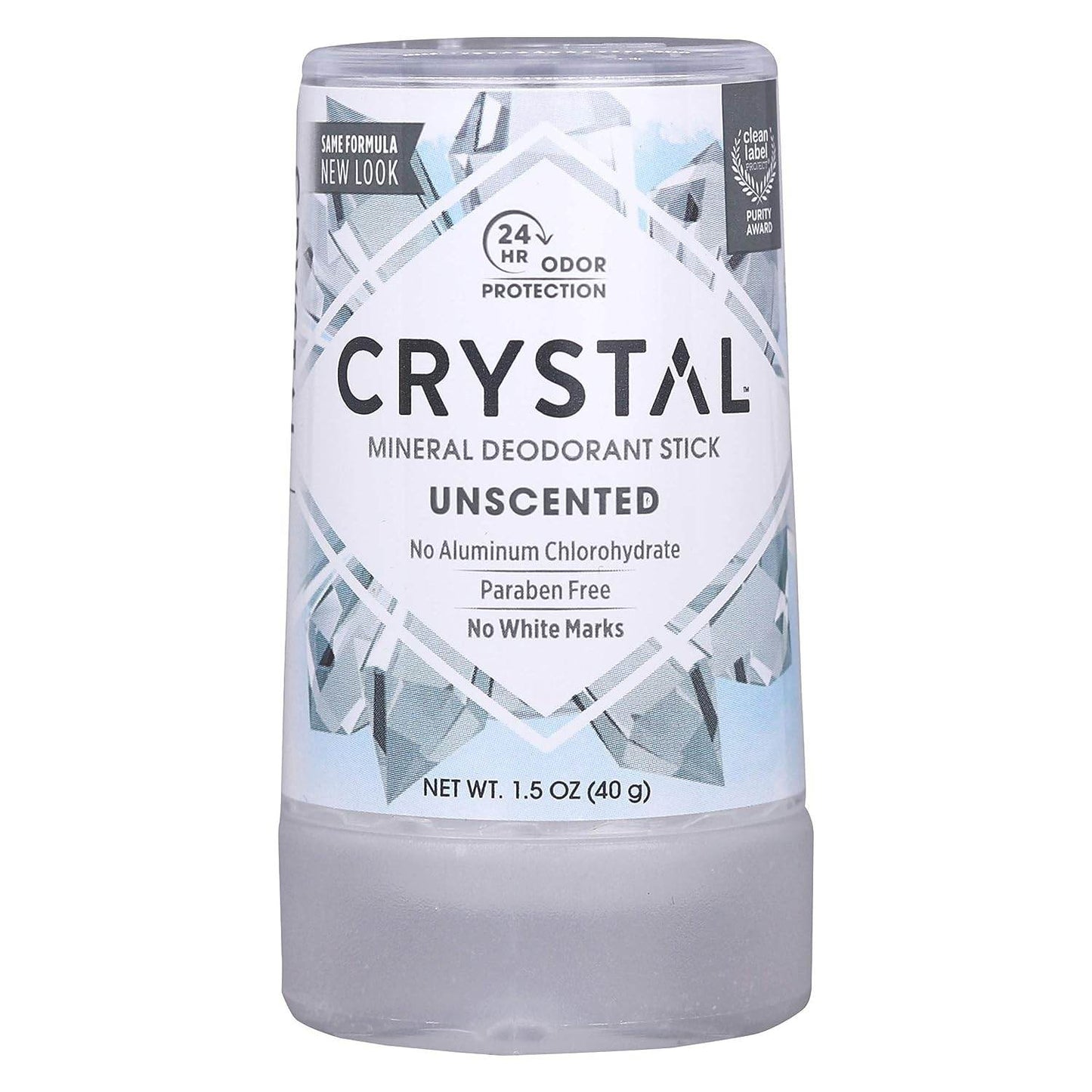 CRYSTAL Deodorant Stick , Unscented, 4.25 Ounce, White - Concordia Style Boutique