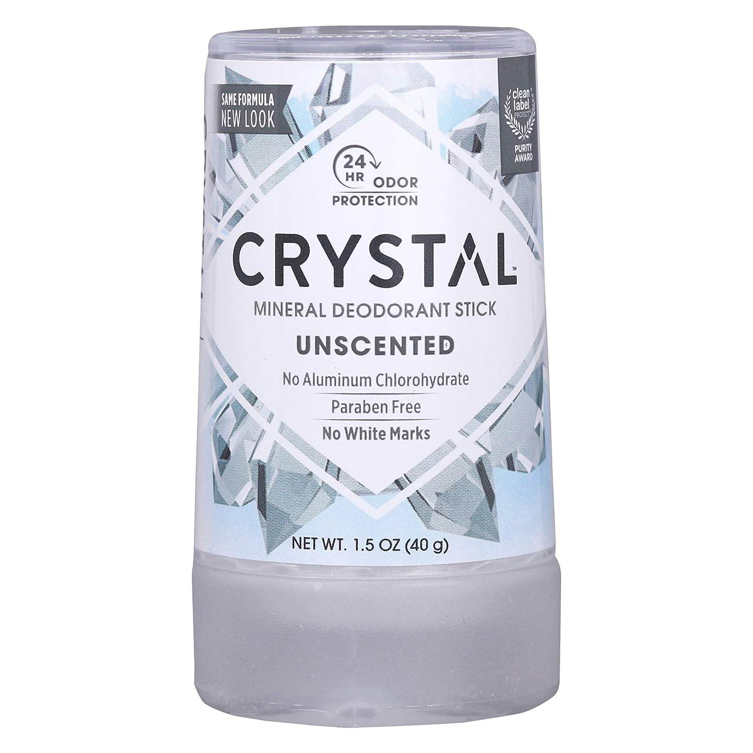 CRYSTAL Deodorant Stick , Unscented, 4.25 Ounce, White - Concordia Style Boutique