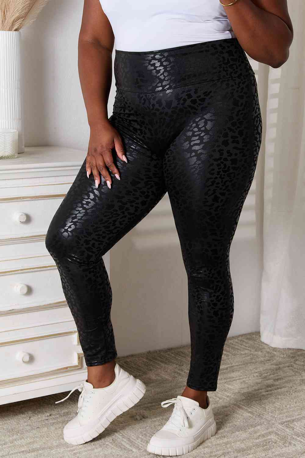 Double Take High Waist Leggings - Premium leggings from Trendsi - Just $19.20! Shop now at Concordia Style Boutique