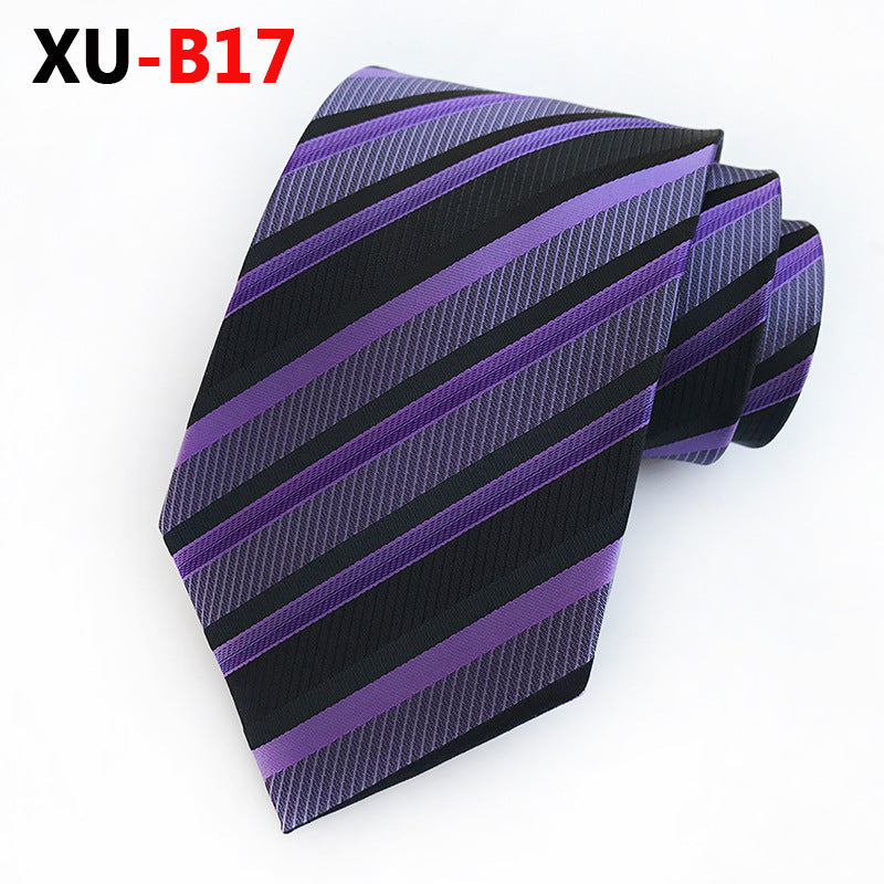 Tie Men's Polyester Jacquard Stripe Foreign Trade Supply Factory in Stock - Premium from Concordia Style Boutique - Just $3.38! Shop now at Concordia Style Boutique