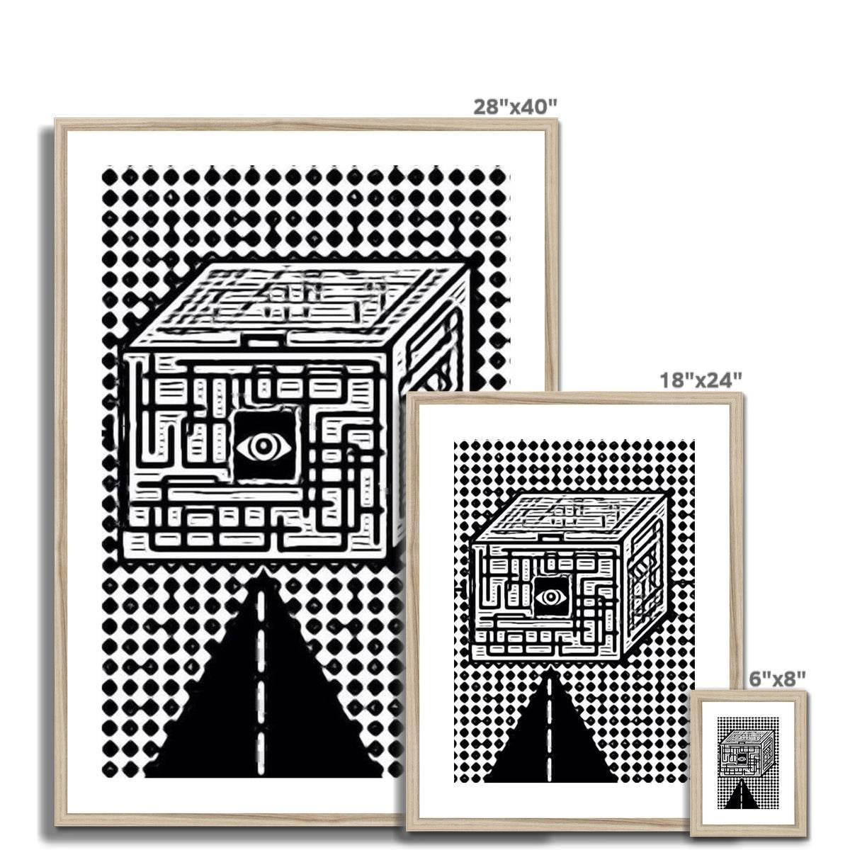 The Cube Framed & Mounted Print - Concordia Style Boutique