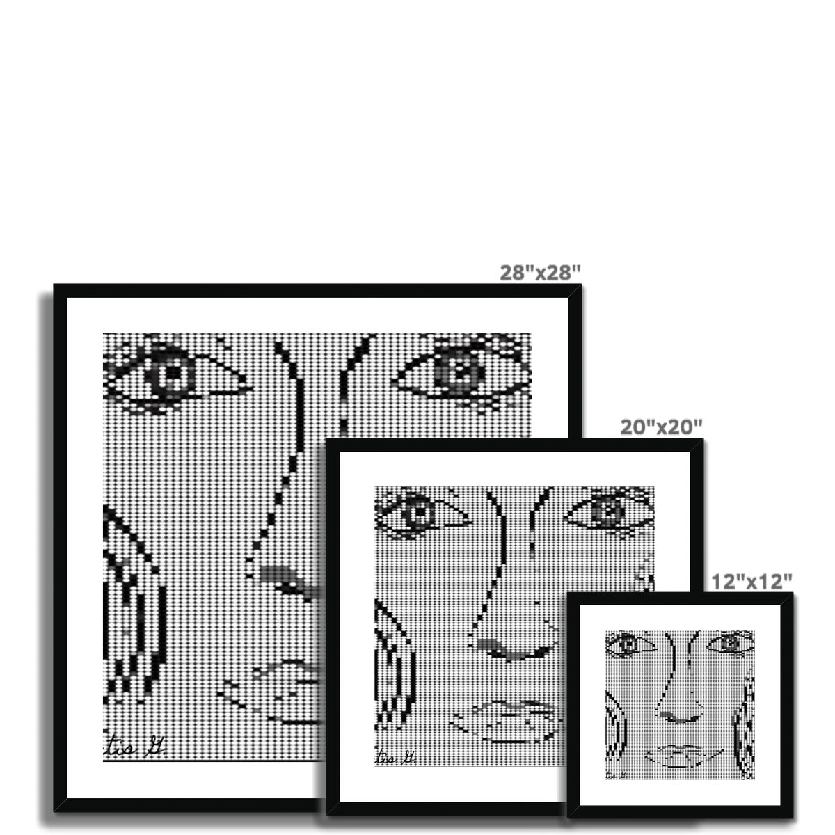 Digital Woman Framed & Mounted Print