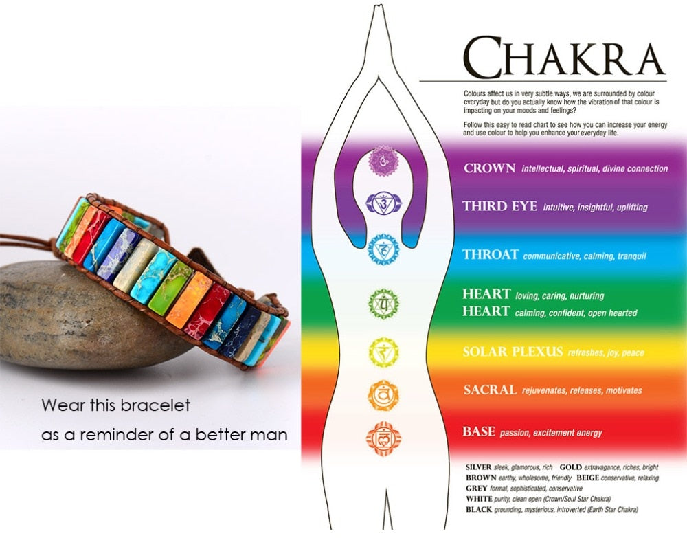 Multi Color Natural Stone Tube Beads Leather Wrap Bracelet - Concordia Style Boutique