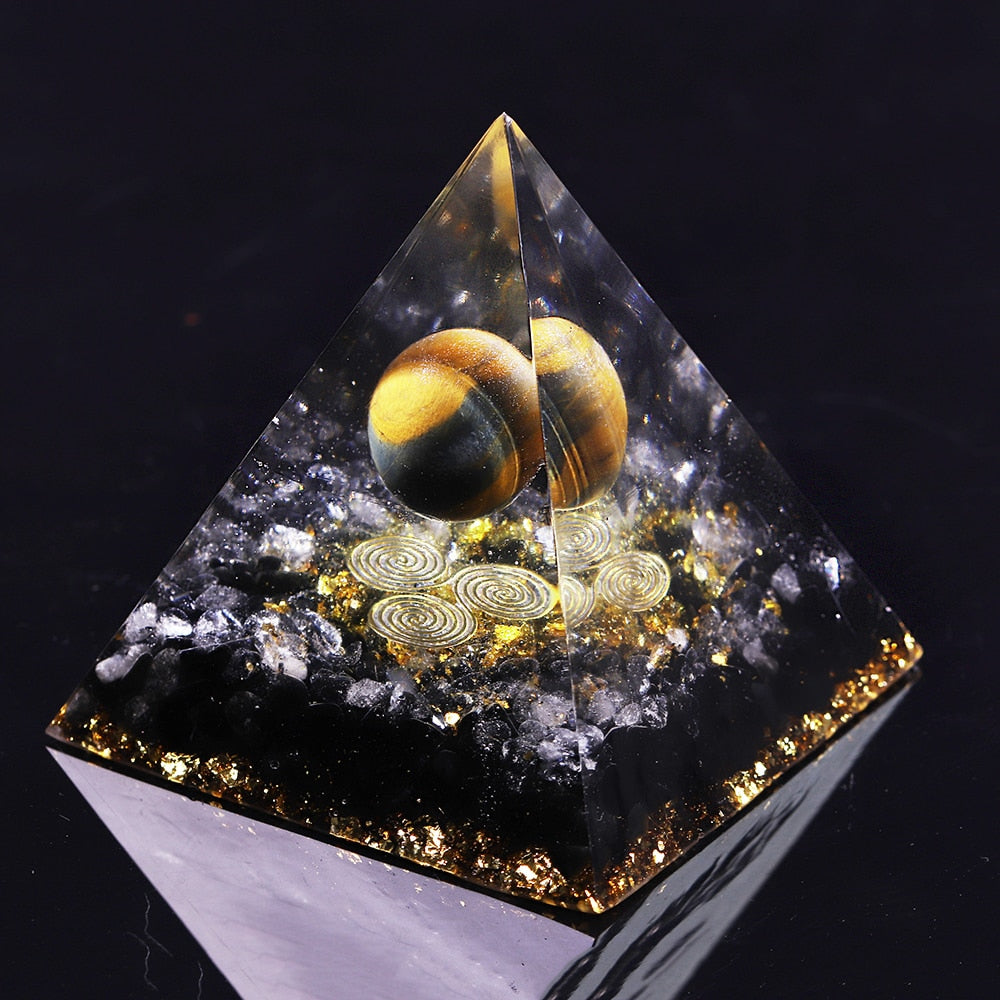 Orgonite Pyramid Chakra Decoration - Concordia Style Boutique