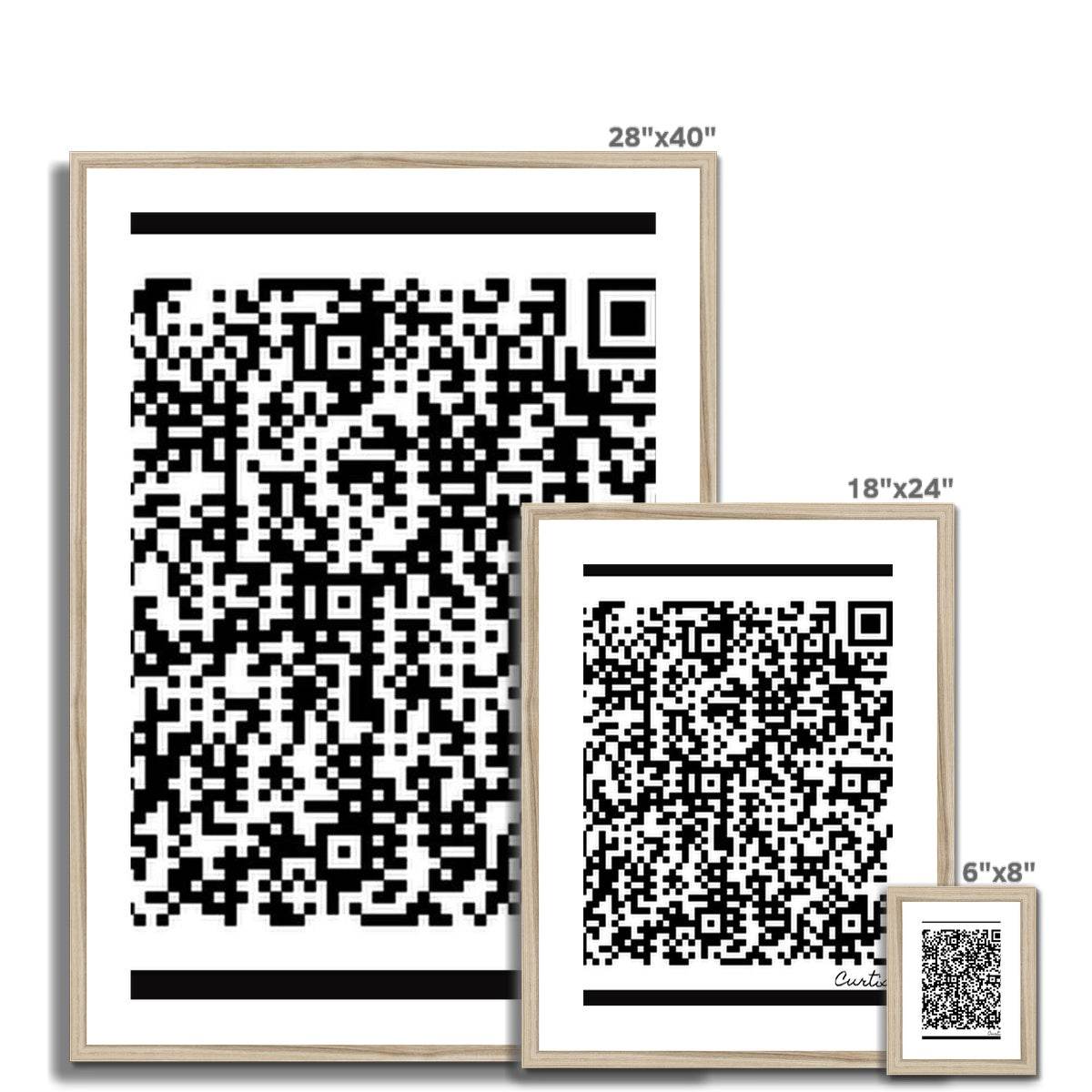 Scan Me Framed & Mounted Print - Concordia Style Boutique