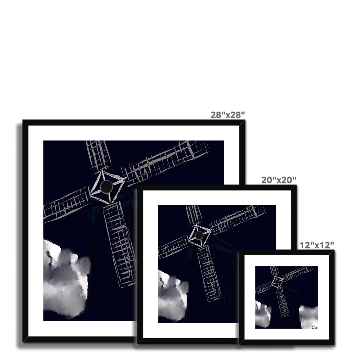 The Windmill Framed & Mounted Print