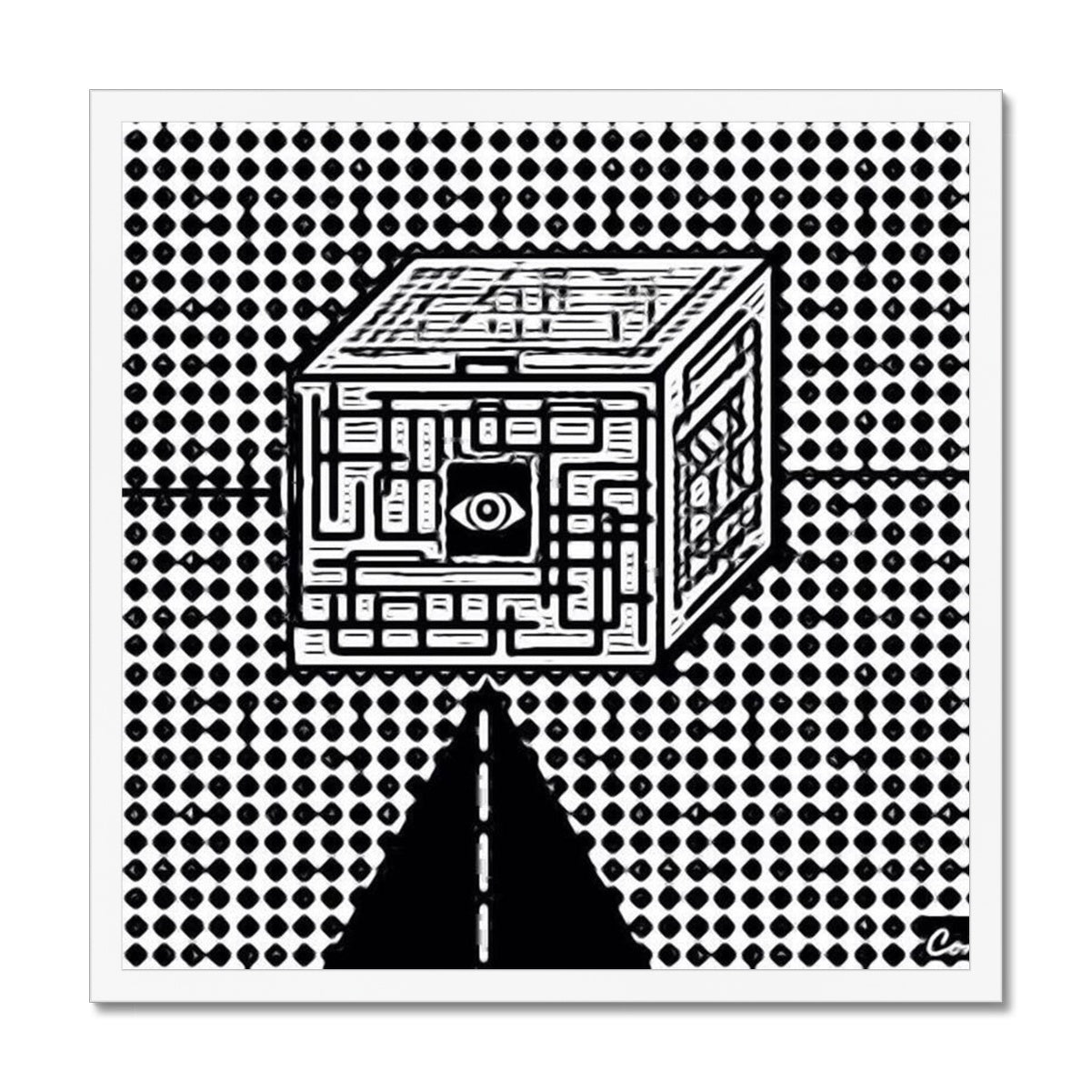 The Cube Budget Framed Poster