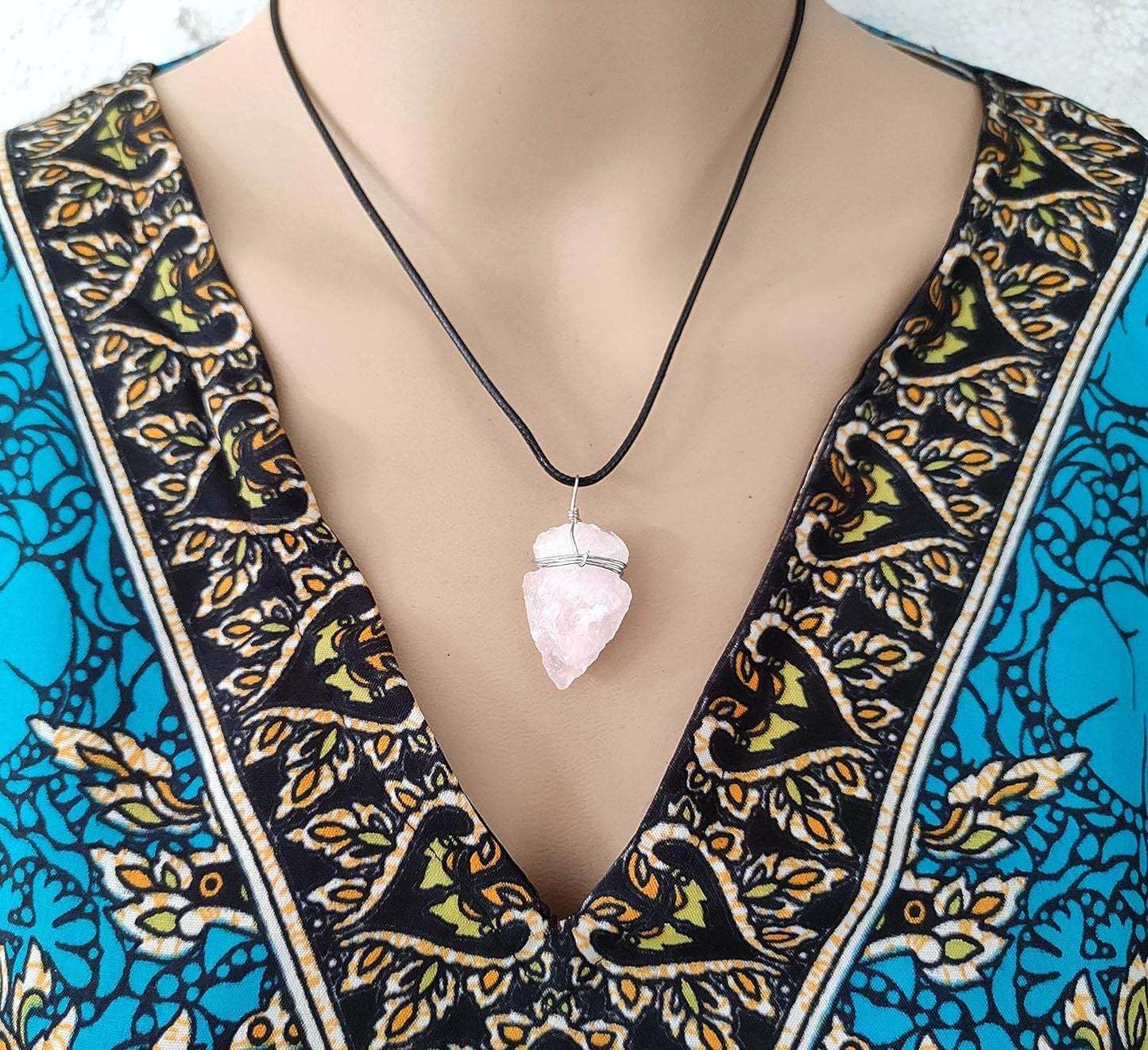 Crystal Arrowhead Pendant Necklace Reiki Healing for Yoga Meditation Healing Gemstone Lockets - Concordia Style Boutique