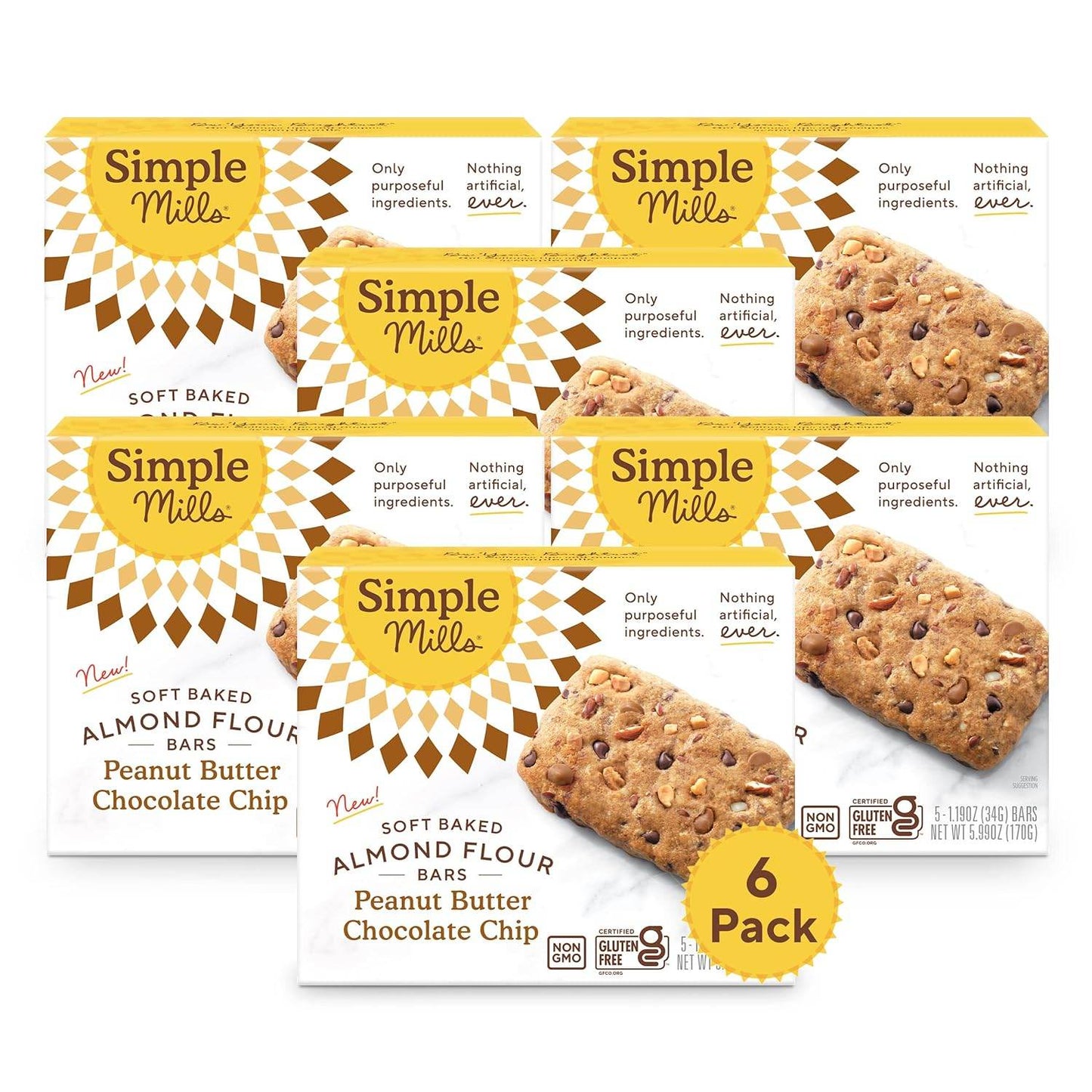 Simple Mills Almond Flour Crunchy Cookies, Chocolate Chip - Gluten Free, Vegan, Healthy Snacks, Made with Organic Coconut Oil, 5.5 Ounce (Pack of 1) - Concordia Style Boutique