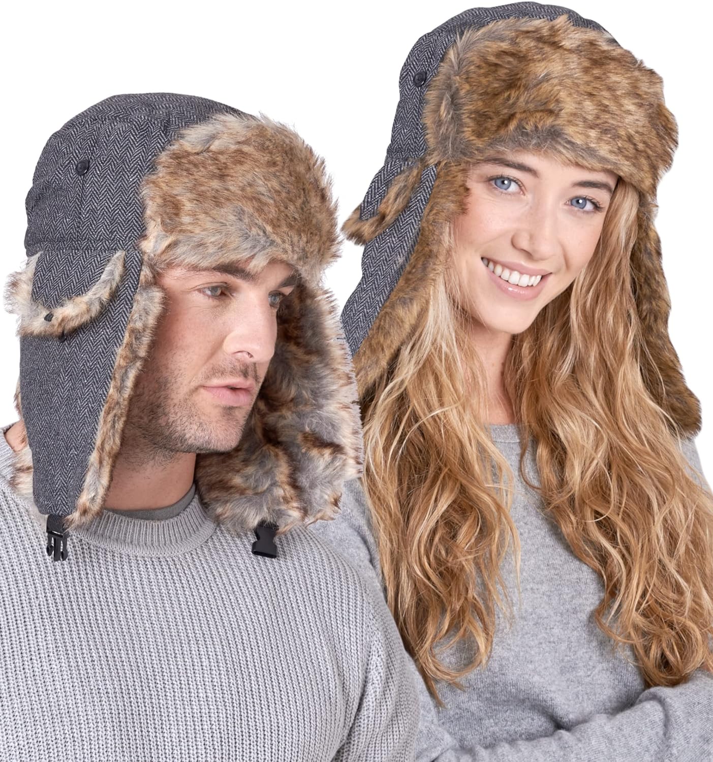 Ushanka hat - Headwear - Winter Trapper Hat - Russian Ushanka Trooper Aviator Hats for Men & Women - Snow Eskimo Hat with Ear Flaps - Concordia Style Boutique