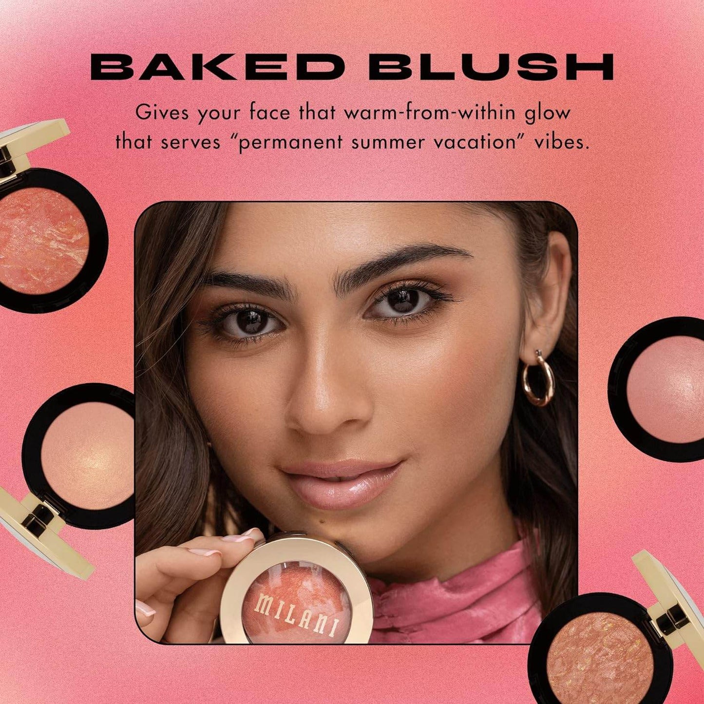 Milani Baked Blush - Dolce Pink (0.12 Ounce) Cruelty-Free Powder Blush - Concordia Style Boutique