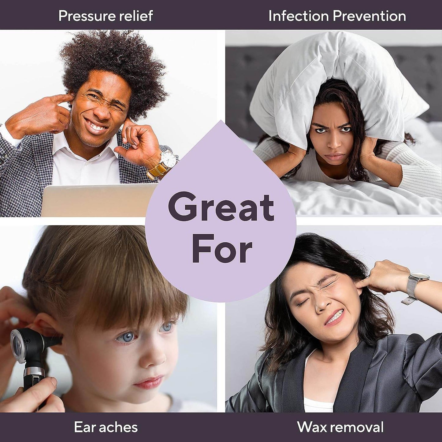 Organic Ear Oil for Earache Irritation, All Natural Eardrops for Infection Prevention, Swimmer's Ear and Wax Removal - Kids, Adults, Baby, Dog Earache Remedy - with Mullein, Garlic | Marie Originals - Concordia Style Boutique