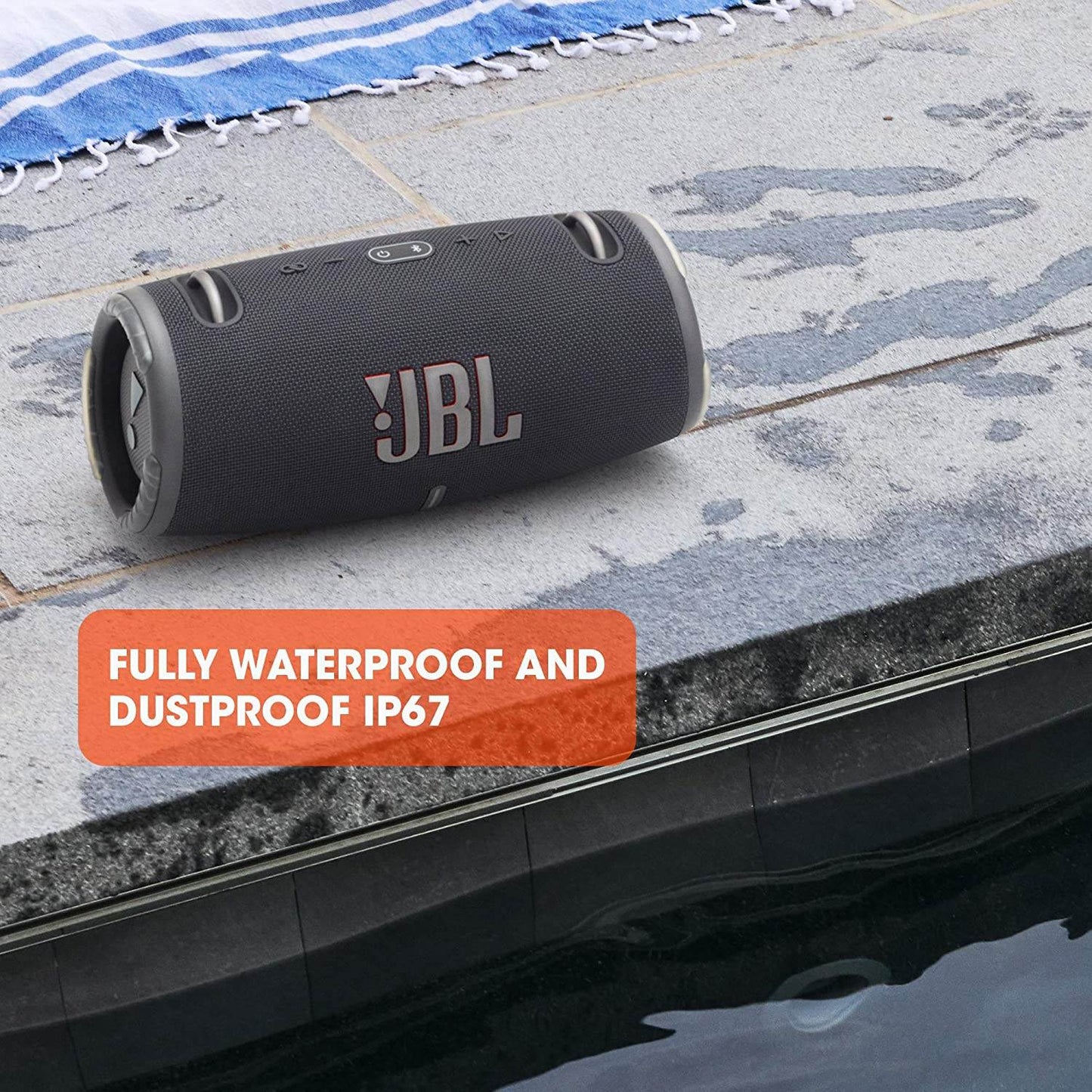 JBL Xtreme 3 - Portable Bluetooth Speaker, powerful sound and deep bass, IP67 waterproof, 15 hours of playtime, powerbank, PartyBoost for multi-speaker pairing (Blue) - Concordia Style Boutique