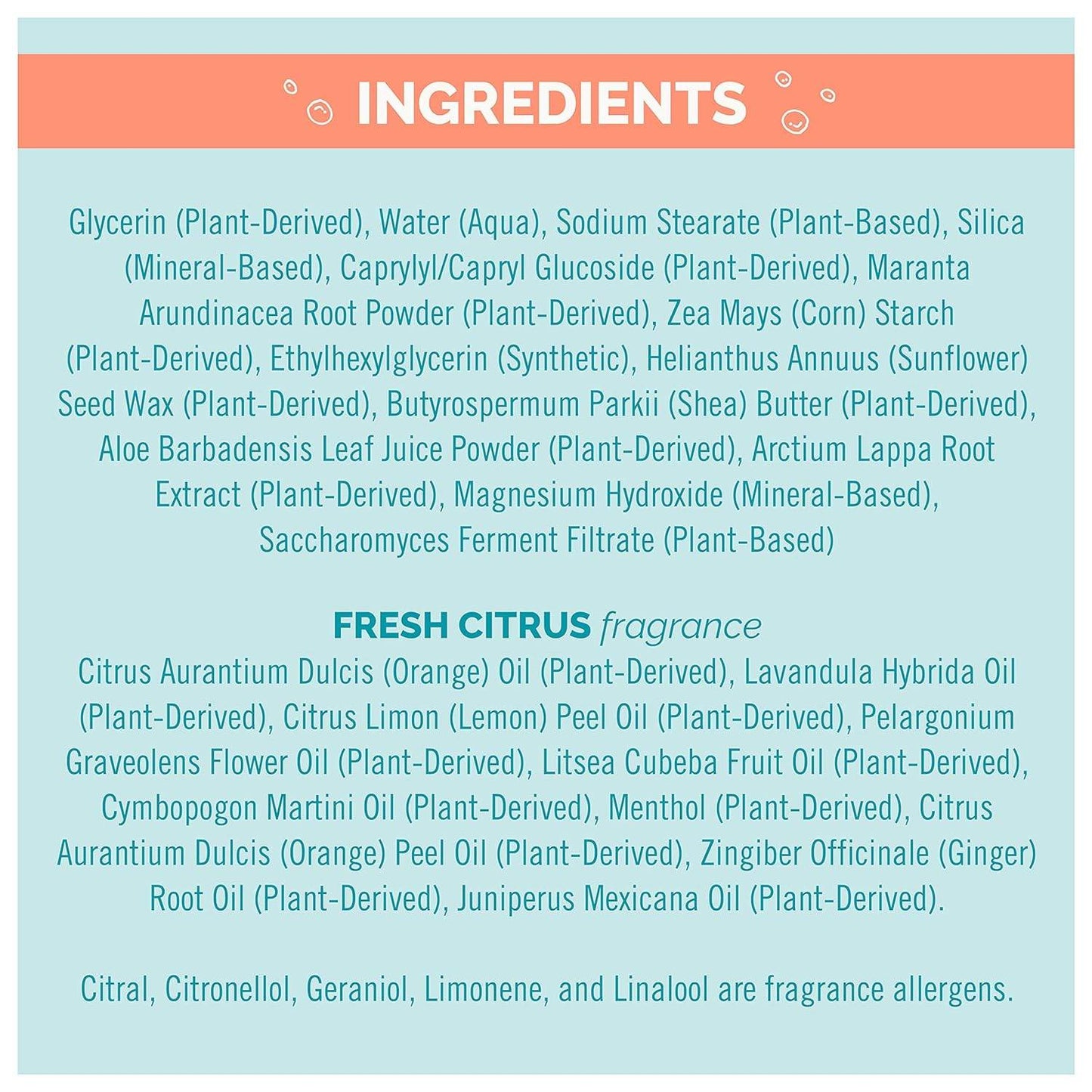 Seventh Generation Aluminum-Free Deodorant Fresh Citrus Scent Biodegradable Formula 2.65 oz - Concordia Style Boutique