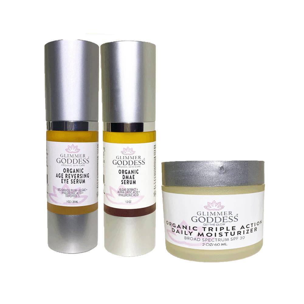 Organic Anti-Wrinkle Rejuvenation Kit - Tighten Brighten & Moisturize - Concordia Style Boutique