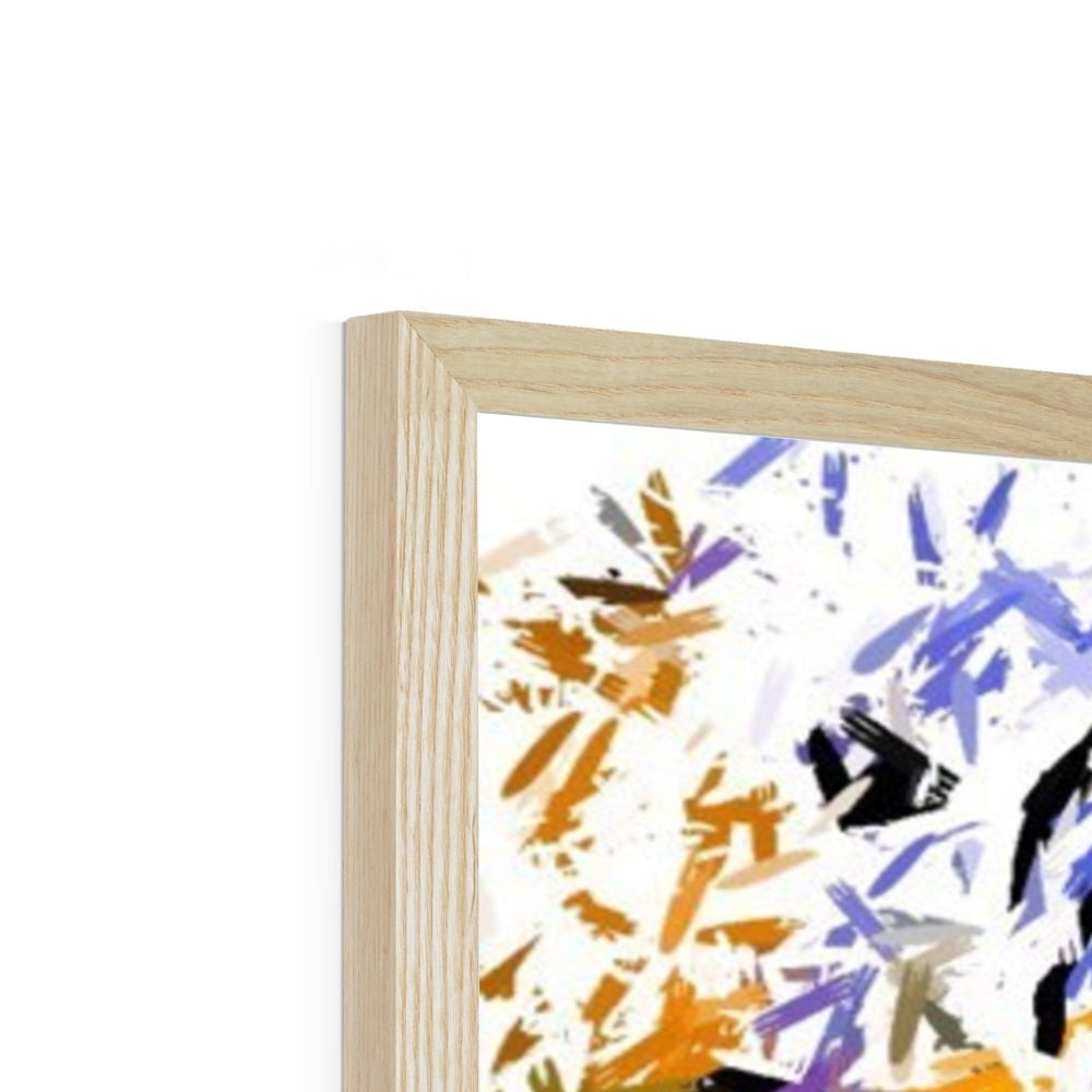Woman in Color Framed Print