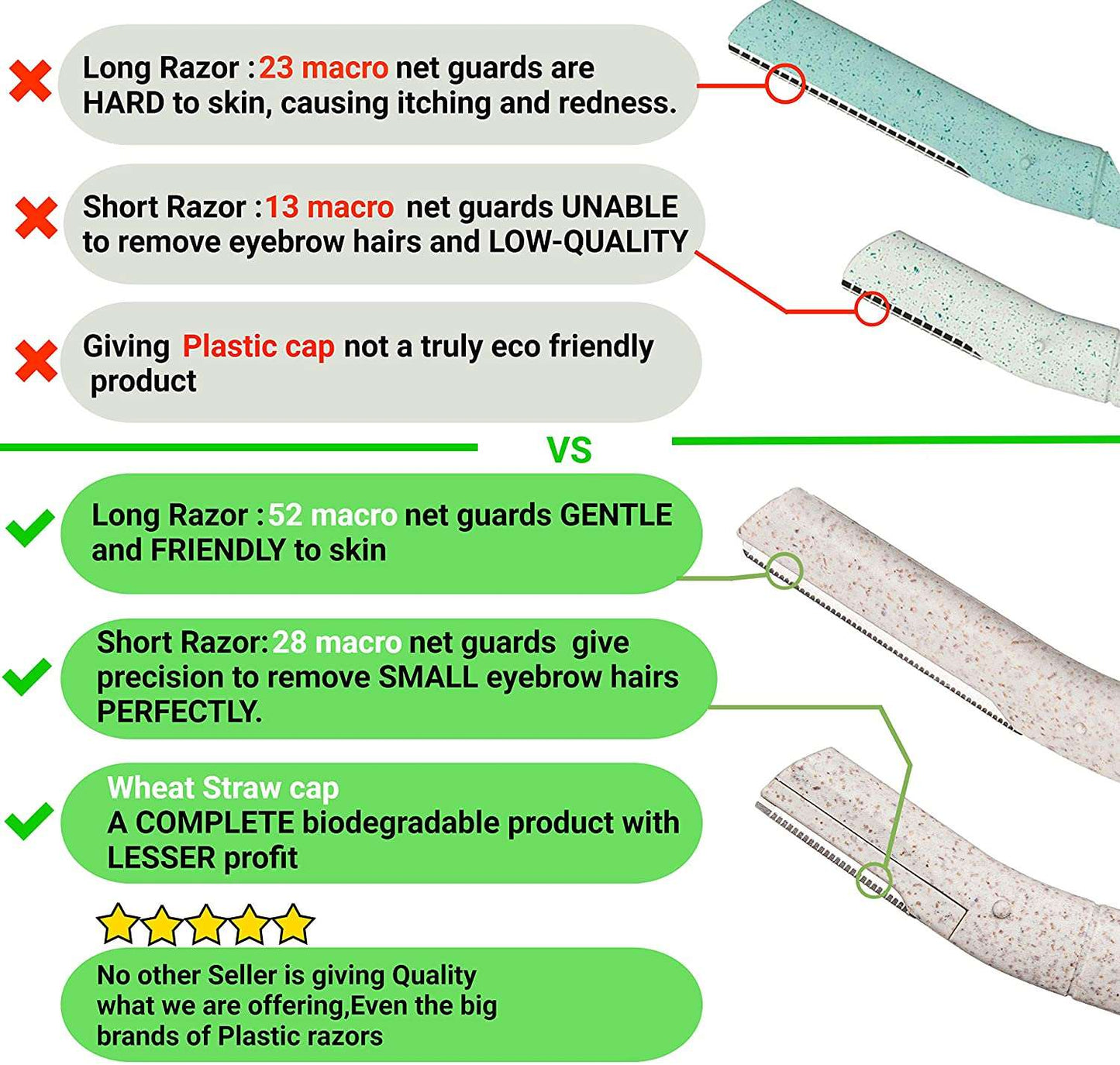 Biodegradable Eyebrow Razor For Women - Concordia Style Boutique