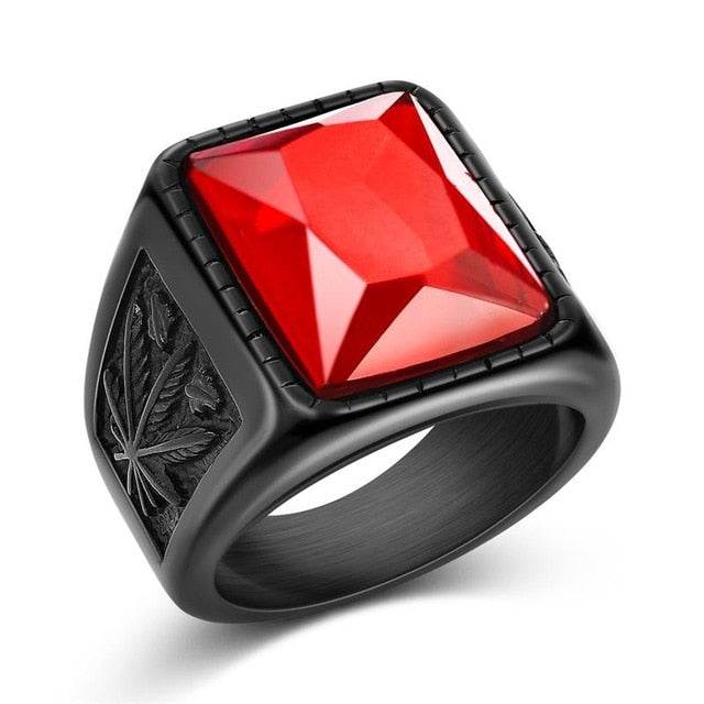 Punk Titanium Steel Ring for Men Jewelry Valknut Signet Ring Odin Symbol Norse Viking Biker Finger Ring Trendy Male Jewelry Gift - Concordia Style Boutique