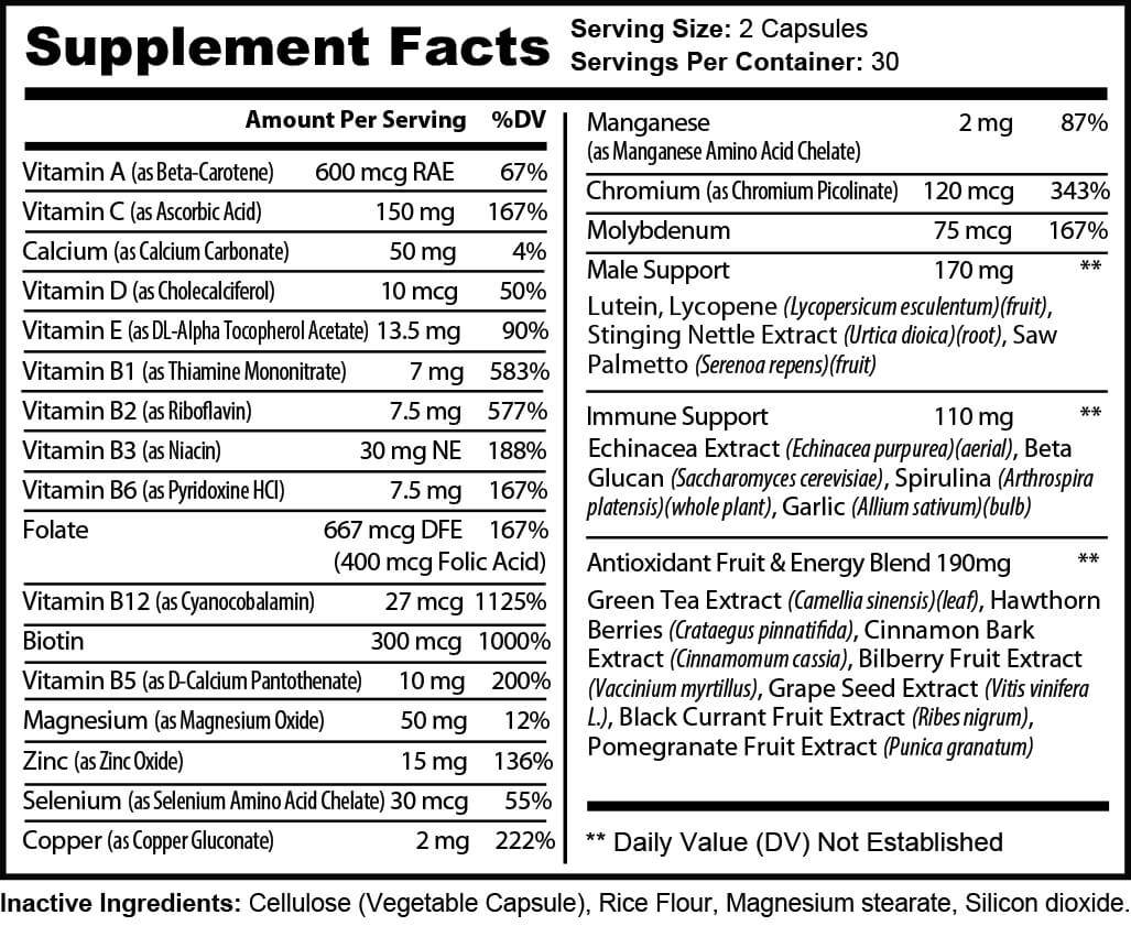 Multivitamin Men - Concordia Style Boutique