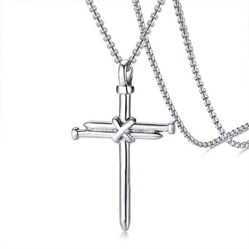 Fashion Arrow Necklace for Men - Black Metal Punk POP Cross Pendant Necklace - A Trendy Simple Fashion Accessory. - Concordia Style Boutique