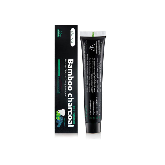 Natural Black Bamboo Charcoal Toothpaste - 120 g - Organic Food Grade Activated Toothpastes Teeth Oral Care - Concordia Style Boutique