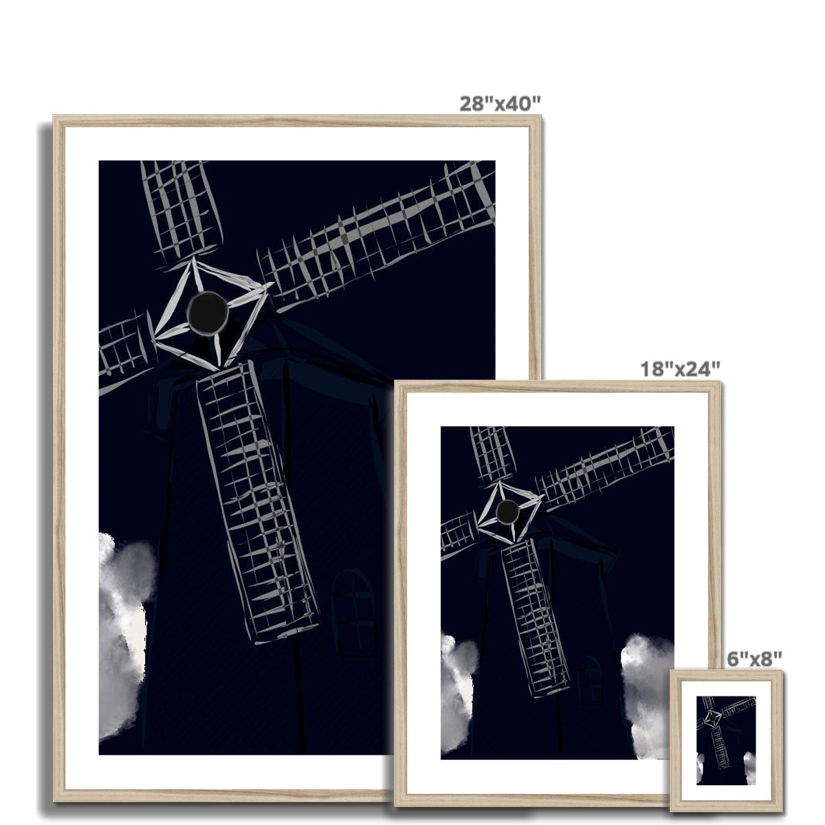 The Windmill Framed & Mounted Print