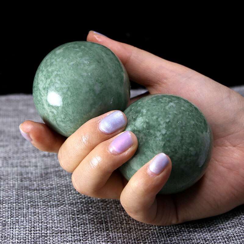 50mm Natural Jade Baoding Balls - Concordia Style Boutique