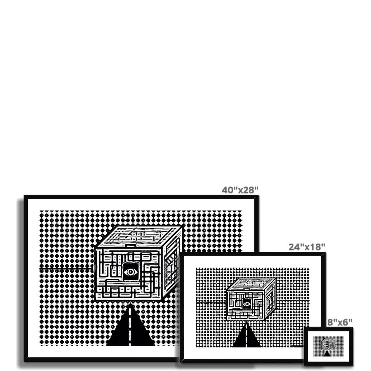 The Cube Framed & Mounted Print - Concordia Style Boutique